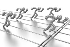 La carrera trepidante por la obtención de licencias de juego Unos muñequitos en carrera