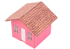 Una casita rosa