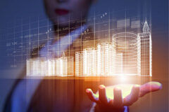 Retos estratégicos de las ciudades del futuro Maqueta de una ciudad del futuro