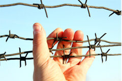 La Reforma del Código Penal: cuando la ideología pone en jaque a la seguridad jurídica Un mano agarrando un alambrado