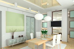 Hacienda no controla si un piso tiene licencia para alquiler turístico Comedor de una vivienda