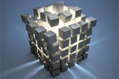 Derecho a pedir la retirada de una obra: ¿a quién le corresponde? Cubo formado con cuadrados