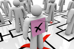 Despido objetivo de representante durante el año siguiente al fin del mandato Un muñequito marcado con una x