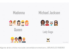 Algunos de los artistas musicales convertidos en emoticono. / BRUNO LEO RIBEIRO