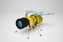 La nueva responsabilidad penal exigible a las personas jurídicas conlleva nuevas obligaciones formales Robot de abeja con una cámara por cabeza.