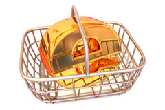 ¿Puede Hacienda embargarme más del salario mínimo? Símbolo del euro dentro de una cesta