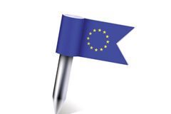 El nuevo marco normativo europeo sobre contratación pública Bolígrafo con la bandera de Europa