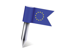 Bolígrafo con la bandera de Europa