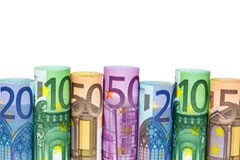 Repercusión, en el plano laboral, de las nuevas cotizaciones Varios rollos de billetes de euro