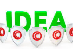 Las importaciones paralelas: la delgada línea roja entre la libertad de mercado y el respeto a la propiedad industrial La palabra IDEA detras de unos escudos