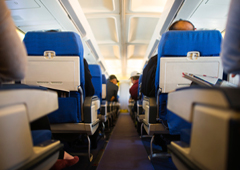 Interior de un avión Interior de un avión