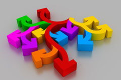 ¿Internacionalización? Sí, pero con cautela y brújula en mano Flechas de varios colores.