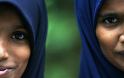 Dos mujeres musulmanas.