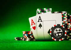 Concepto de juego de póquer