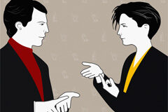 El derecho a intérprete de lengua de signos en la atención sanitaria Dos personas utilizando la lengua de signos