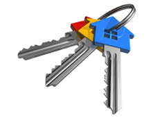 Unas llaves con forma de casa