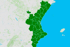Las leyes valencianas y la Constitución Mapa comunidad valenciana