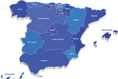El tribunal constitucional declara nulo en todo el territorio nacional el principio de eficacia de los actos de las autonomías regulado en la ley de unidad de mercado Mapa de España