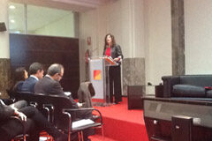 La AEPD va a ser “muy garantista” en relación a la propaganda electoral Mar España, al comienzo de su intervención.