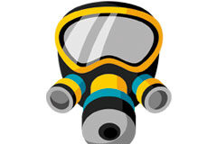 El TSXG confirma la sentencia que reconoce el síndrome de sensibilidad química como accidente laboral Máscara de gas