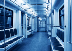Interior de un vagón de metro