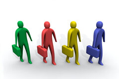 El derecho de separación por falta de reparto de dividendos quedará previsiblemente en suspenso Cuatro muñequitos con maletín de colores