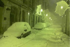 Europistas indemnizará a los conductores atrapados por una nevada en la provincia Nevada histórica en Burgos el 25 de diciembre de 2004.