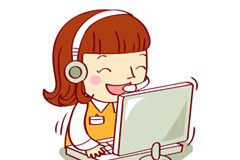 Los menores de edad en el derecho administrativo sancionador (segunda parte) Dibujo de una niña con auriculares y un portátil