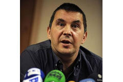 España, condenada por violar la libertad de expresión de Otegi Arnaldo Otegi