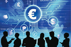 Precios de transferencia Símbolos de monedas y siluetas de personas