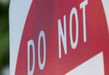 Error de prohibición Señal de prohibido.