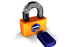 Seguridad, cookies y spam: el Real Decreto-Ley 13/2012 Candado con usb