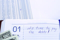 La reforma de la Ley General Tributaria Cuaderno con una anotación de que hay que pagar