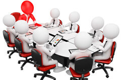 Cómo negociar en el procedimiento negociado Munequitos reunidos alrededor de una mesa