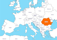 Mapa Rumanía