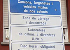 Señal de carga en catlán