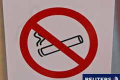 Aplicación de la denominada “Ley Antitabaco” en el centro de trabajo La señal de prohibido fumar