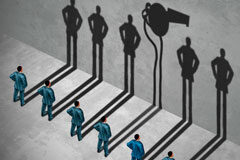 Canales internos de denuncia (ahora obligatorios) y sanciones disciplinarias: mismo debate, distintas reglas de juego Varias siluetas de personas y un silbado