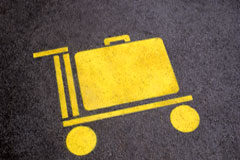 Responsabilidad de las aerolíneas por incidencias en materia de equipaje Símbolo para carros de equipaje