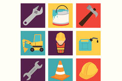 Sentencia en materia de nulidad de la cláusula que pretende eludir la responsabilidad solidaria de la empresa principal, en supuestos de contratas y subcontratas Símbolos de diferentes trabajos