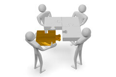 El derecho de separación de socios por falta de reparto de dividendos vuelve a quedar en suspenso Muñequitos con piezas de puzzle