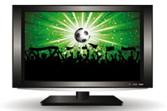 Nada hay tan extraordinario y urgente como el fútbol Television y balón de futbol