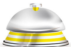 Derecho a reclamar en un hotel Timbre de hotel