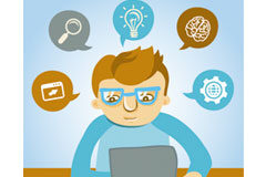 ¿Influyen los cambios tecnológicos en la prevención de riesgos laborales? Algunas implicaciones jurídicas dibujo persona y ordenador