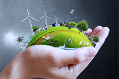 La definición de los límites de las vías pecuarias en el planeamiento: alternativas Una mano sujtando una parcela verde